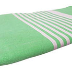 Premium Bath Beach Towel (Green Striped)