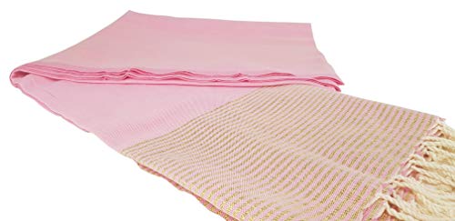 Premium Bath Beach Towel (Lurex Light Pink)