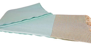 Premium Bath Beach Towel (Lurex Turquoise)
