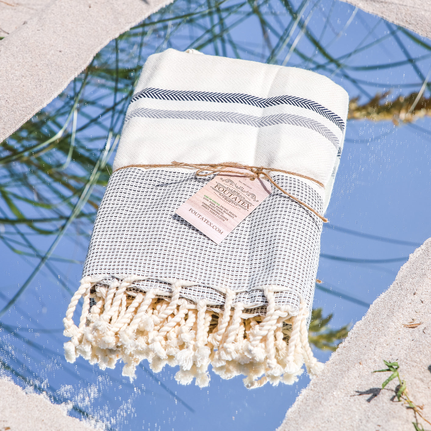 Premium Bath Beach Towel (Jirida L Grey)