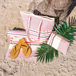 3 Pcs Matching Beach Bag Set (Jirida Pink)