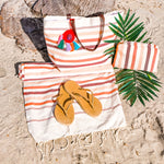 3 Pcs Matching Beach Bag Set ( Jirida Beige)