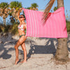 Premium Beach Camping & Towel (Mikonos Pink)